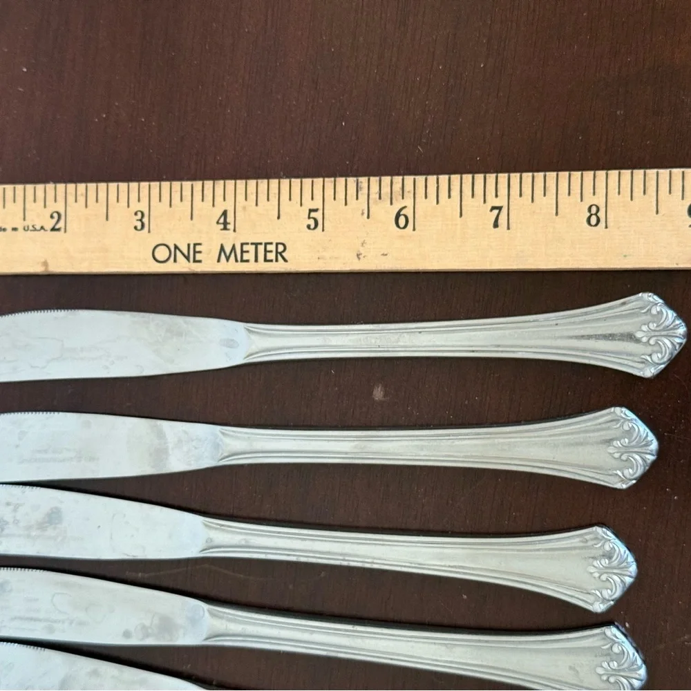 Set of 7 Reed &‎ Barton Rebacraft Japan Stainless Butter Dinner Knives